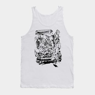 OZAQUES Lowbrow Aesthetics Rough Sketch #3 Tank Top